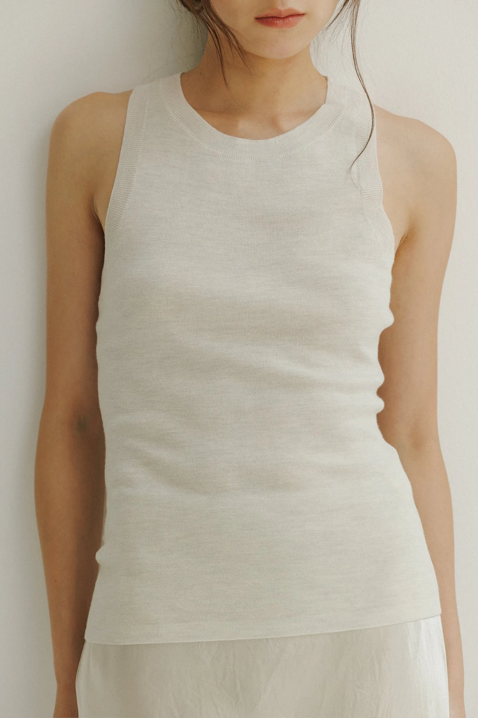 College Knit Tank -- Extrafine Merino Wool