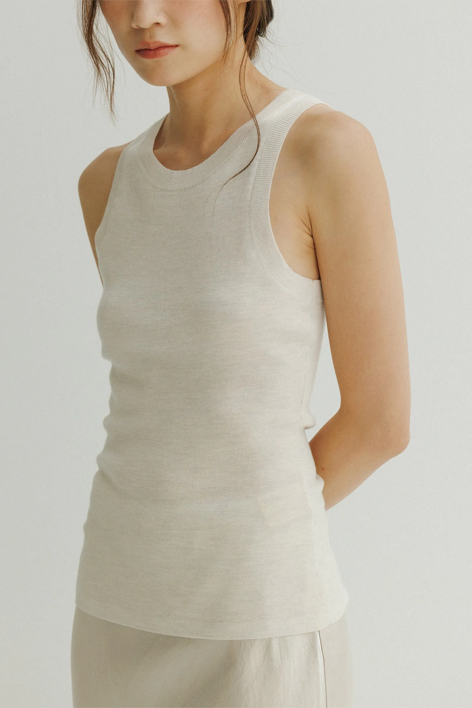 College Knit Tank -- Extrafine Merino Wool