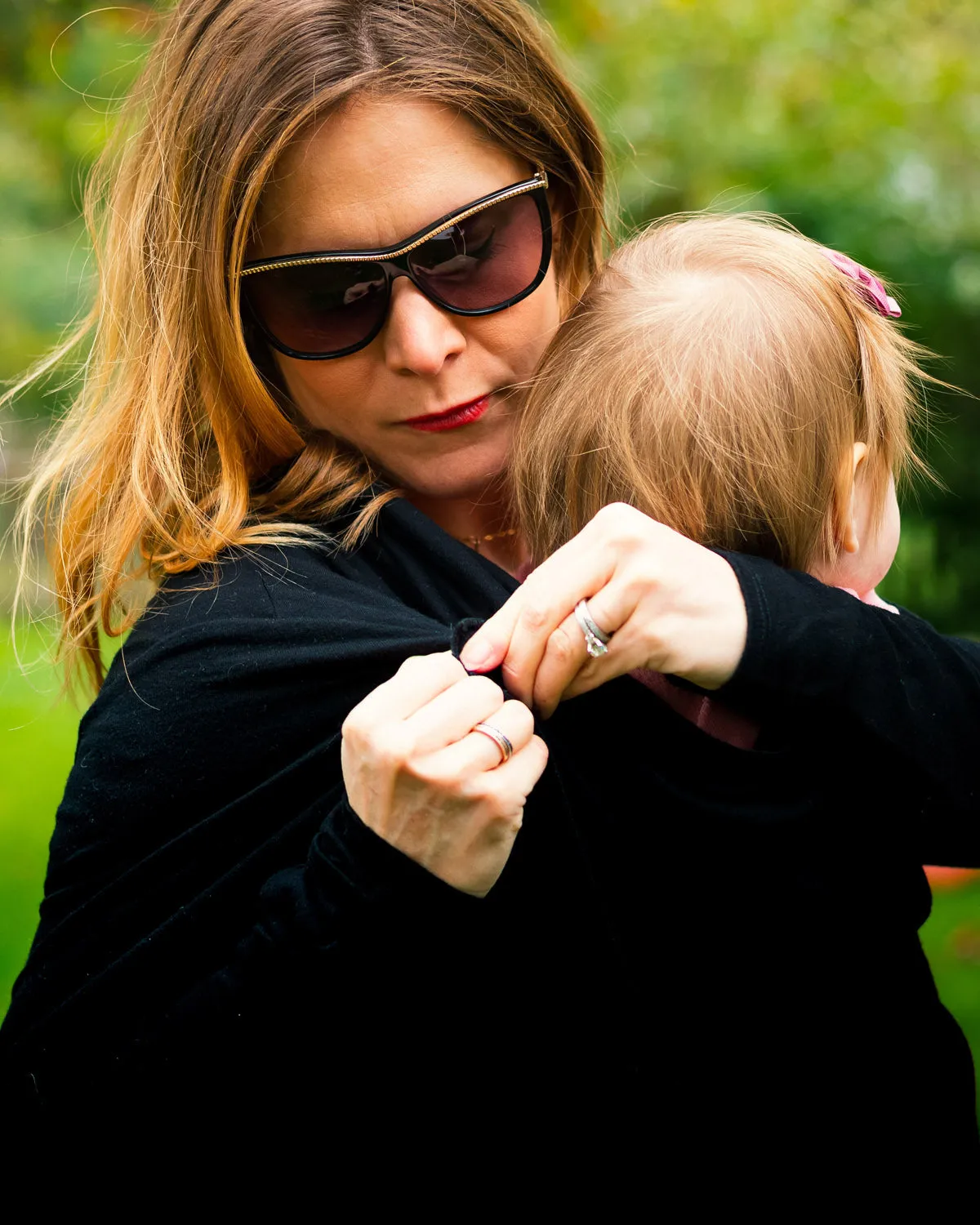 Coziest Nursing Mama and Baby Cardigan - Black