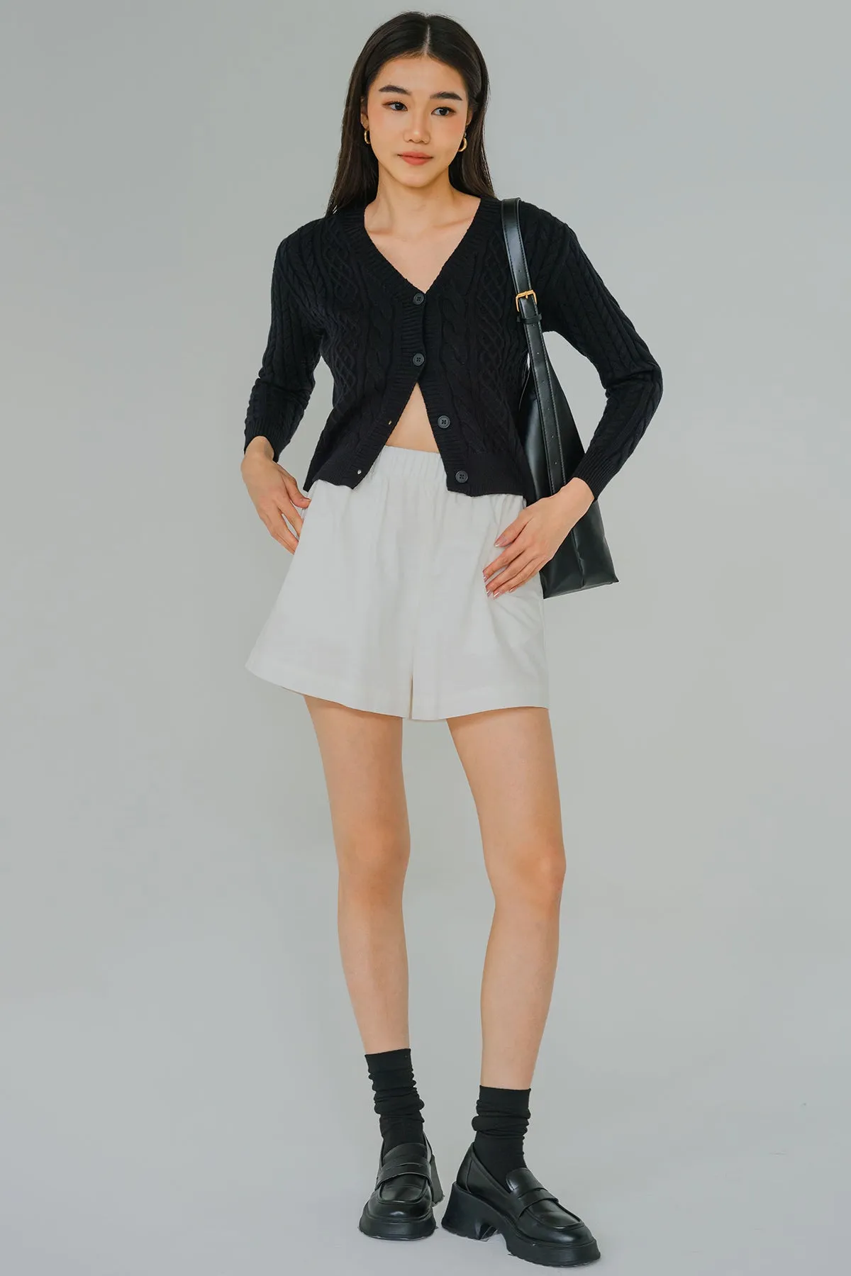 Daily Muse Knit Cardigan (Black)