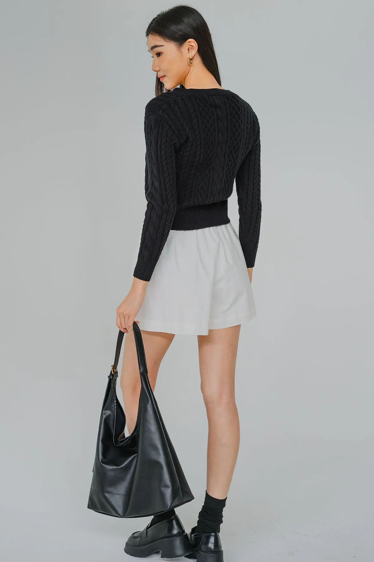 Daily Muse Knit Cardigan (Black)