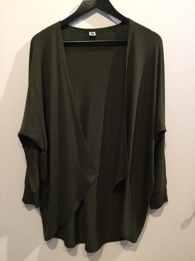 Dark Olive Green Cardigan