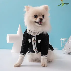 DIVA Pet Chic Luxury Knit Cardigan Sweater