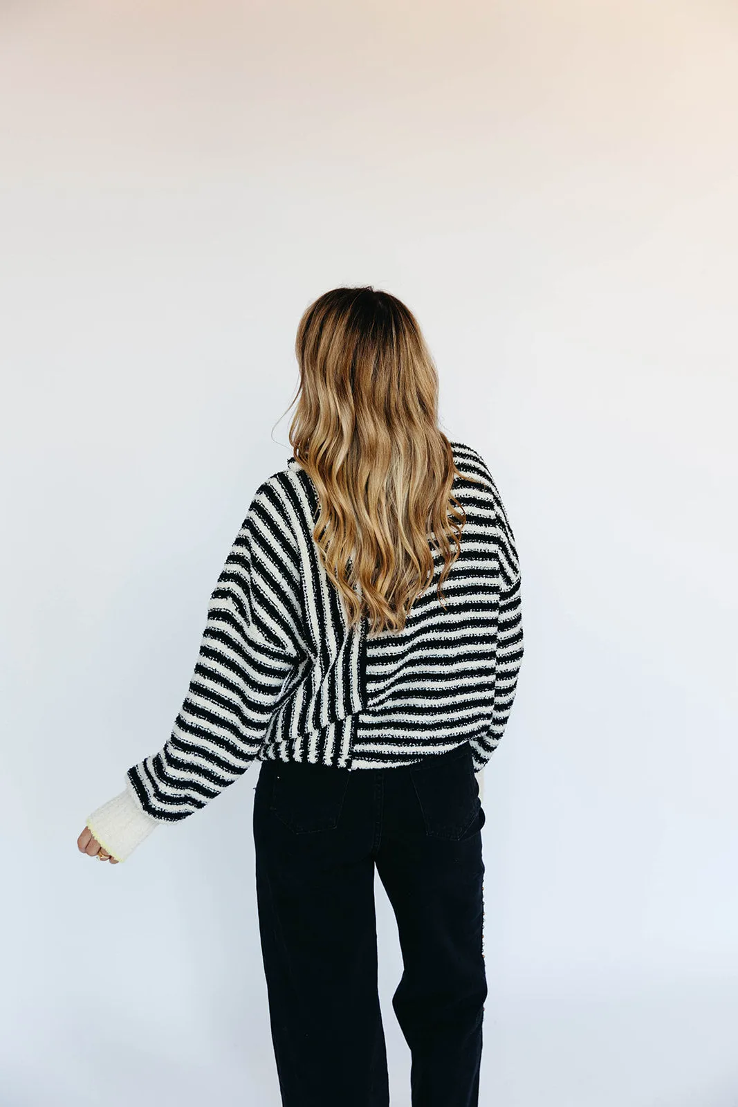 Dorothy Stripe Sweater - Black