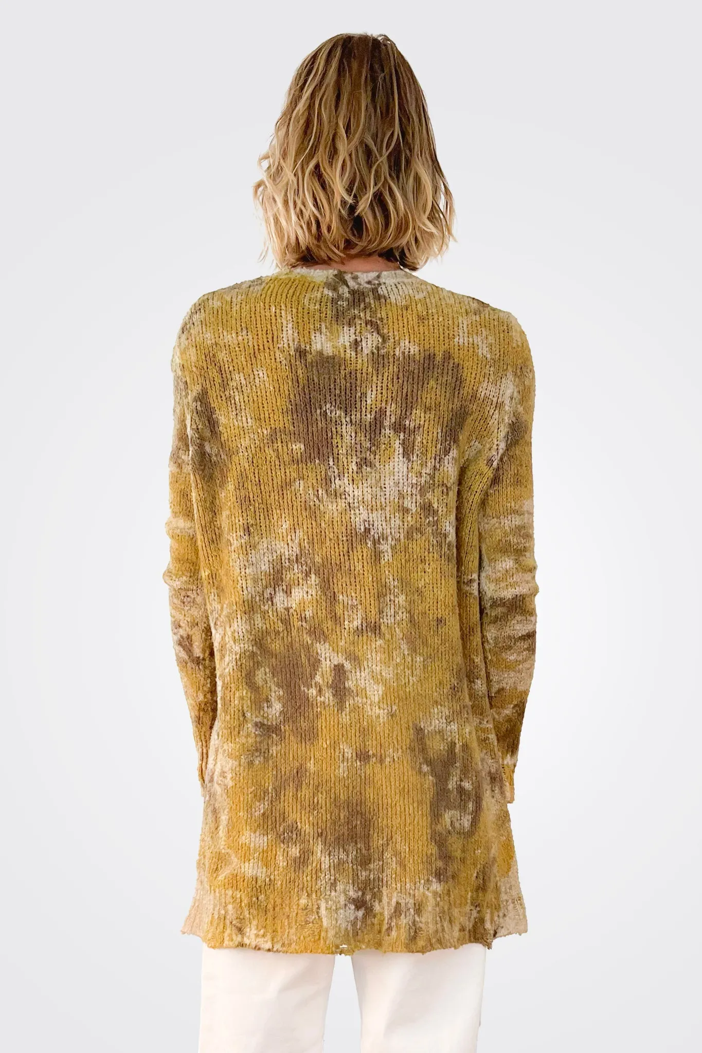 Dye Cardigan - Mustard