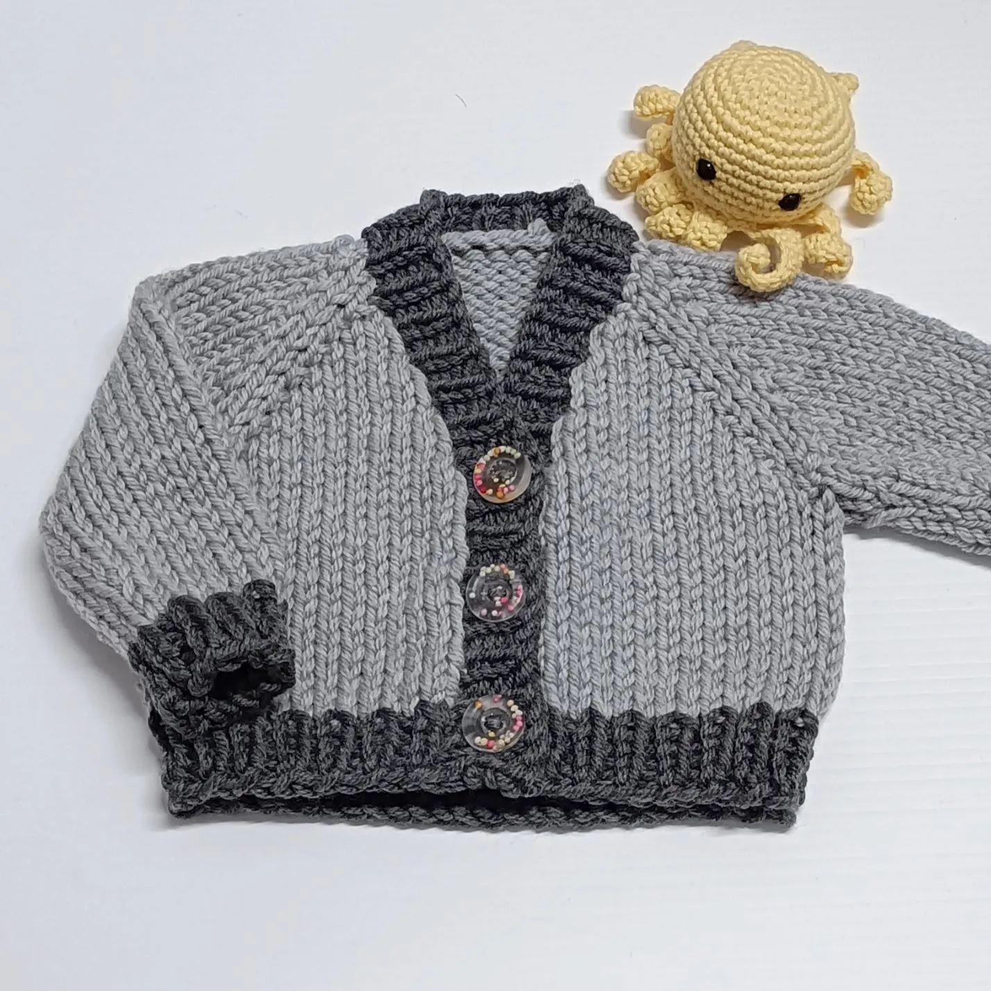 Elias 14ply Baby Cardigan