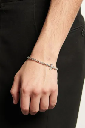 Emanuele Bicocchi Avelli Cross Bracelet - Silver