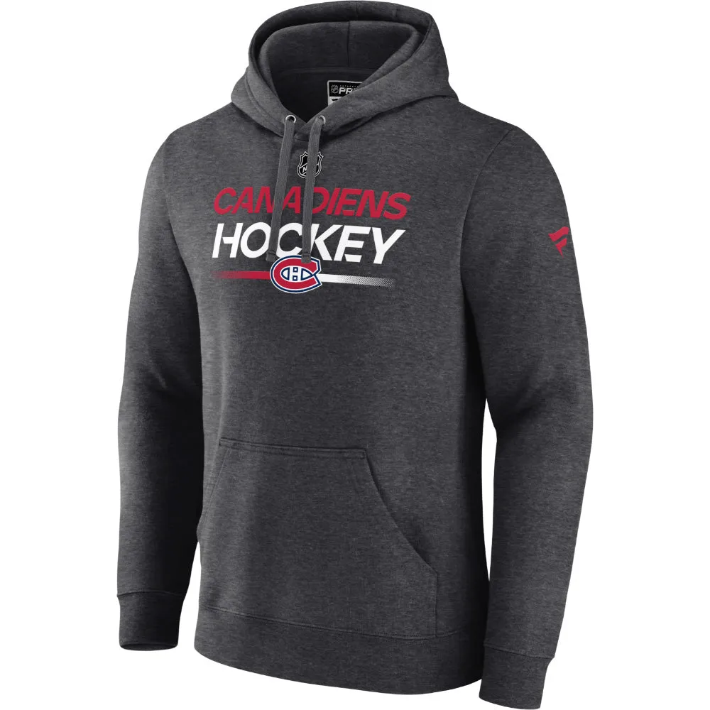 FANATICS MONTREAL CANADIENS AUTHENTIC PRO PRIME ADULT PULLOVER HOODIE