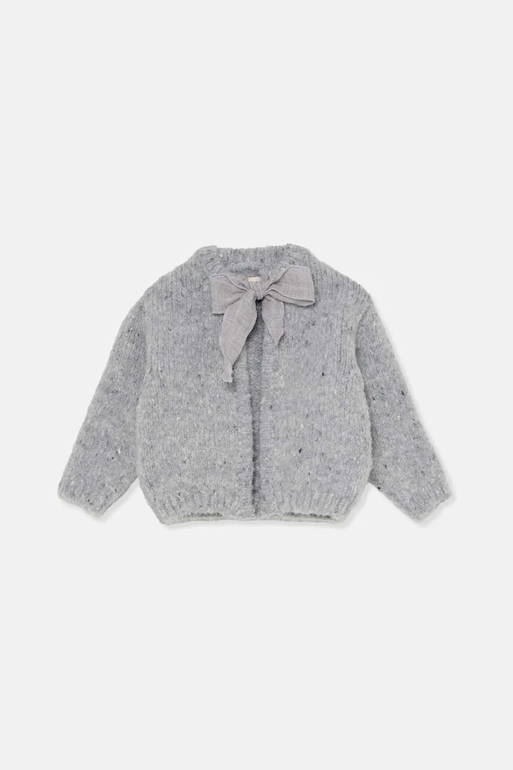 Flecked Tricot Baby Cardigan