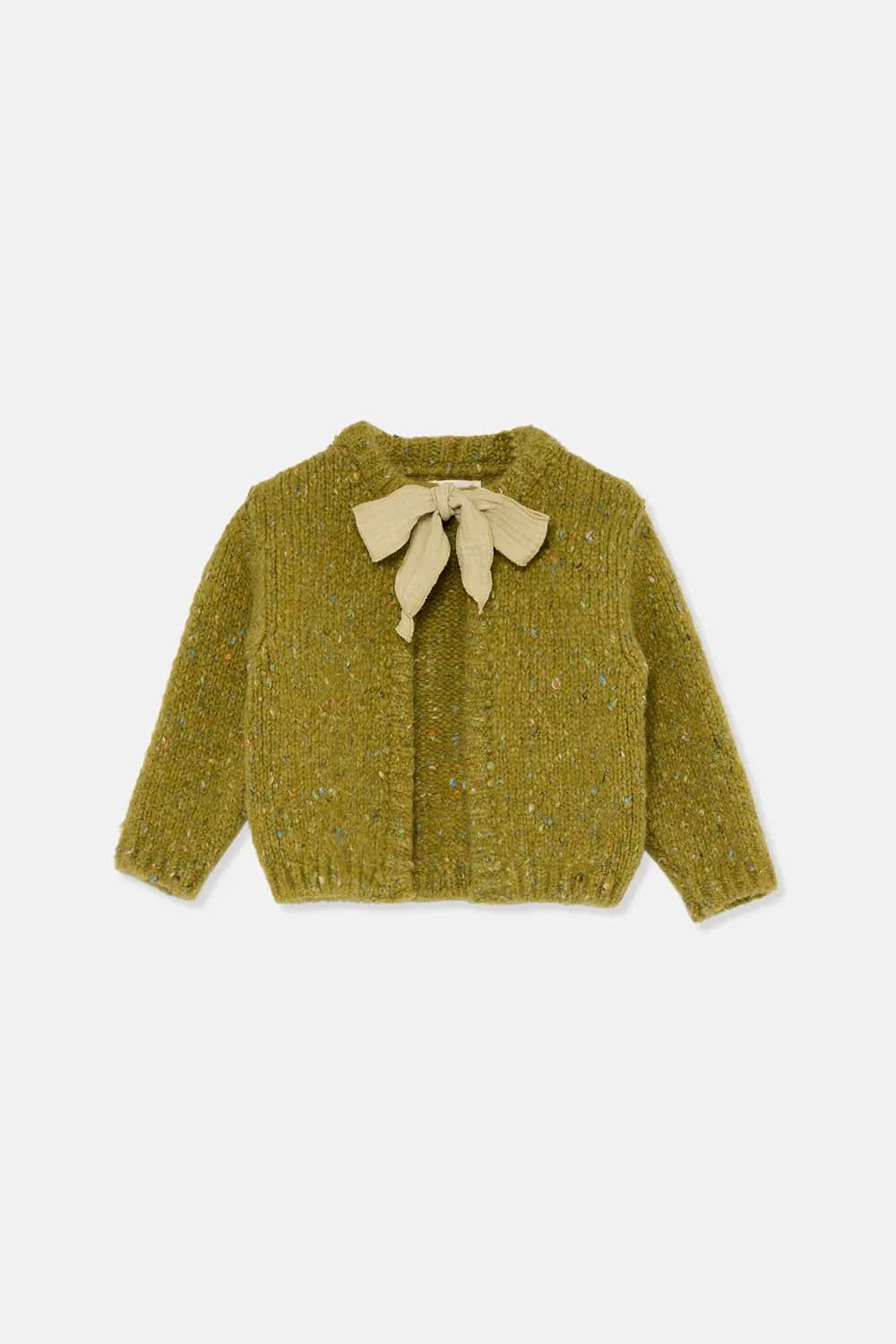 Flecked Tricot Baby Cardigan