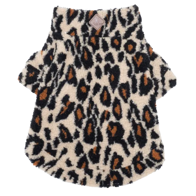 Fleece Pullover | Leopard Print