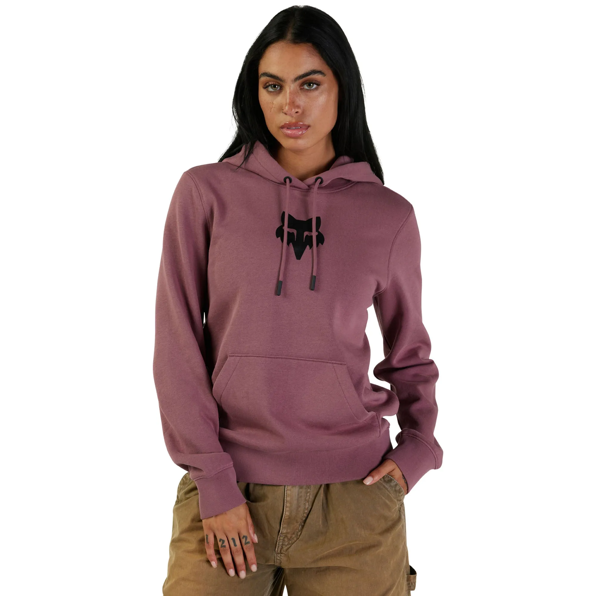 Fox Racing Fox Head Fleece Pullover Hoodie Cordovan Red