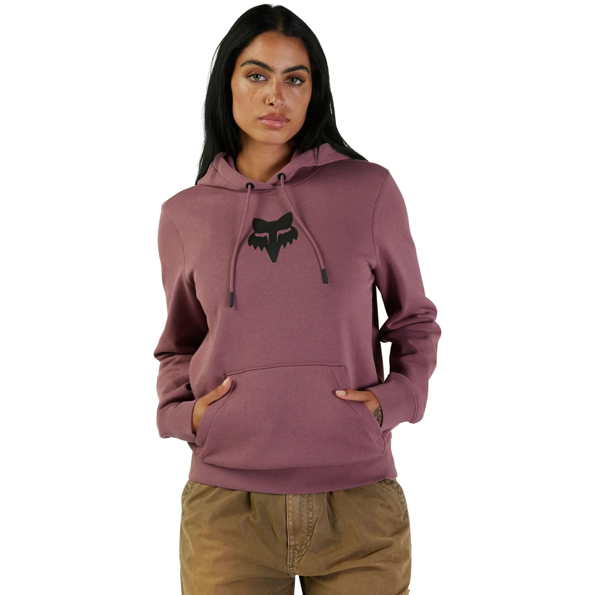 Fox Racing Fox Head Fleece Pullover Hoodie Cordovan Red