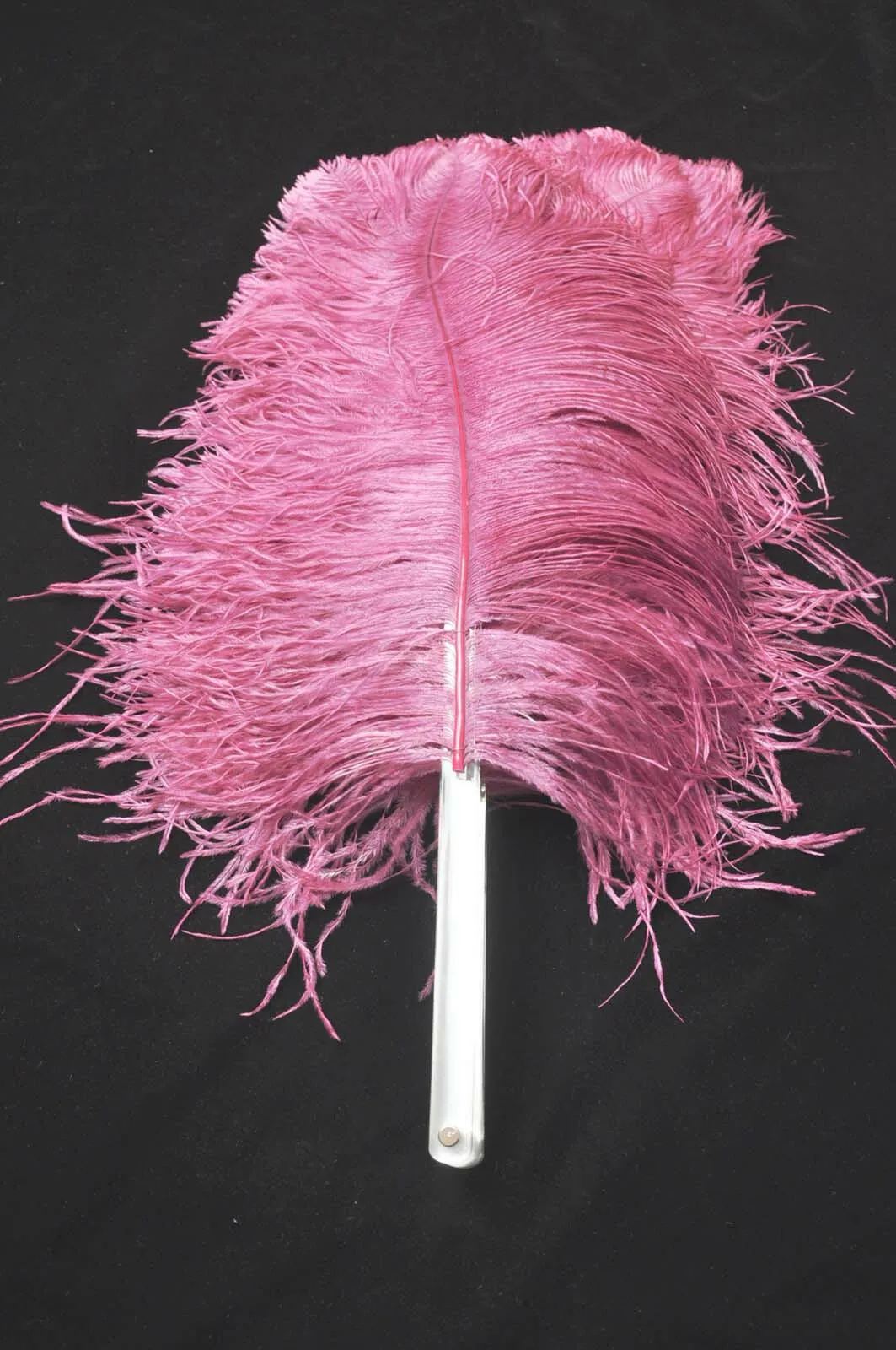 Fuchsia  Single layer Feather fan 25"x 45"