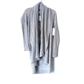 Garnet Hill Grey Lace Stitch Cashmere Cardigan NWT- Size XS (Jana) sold out online