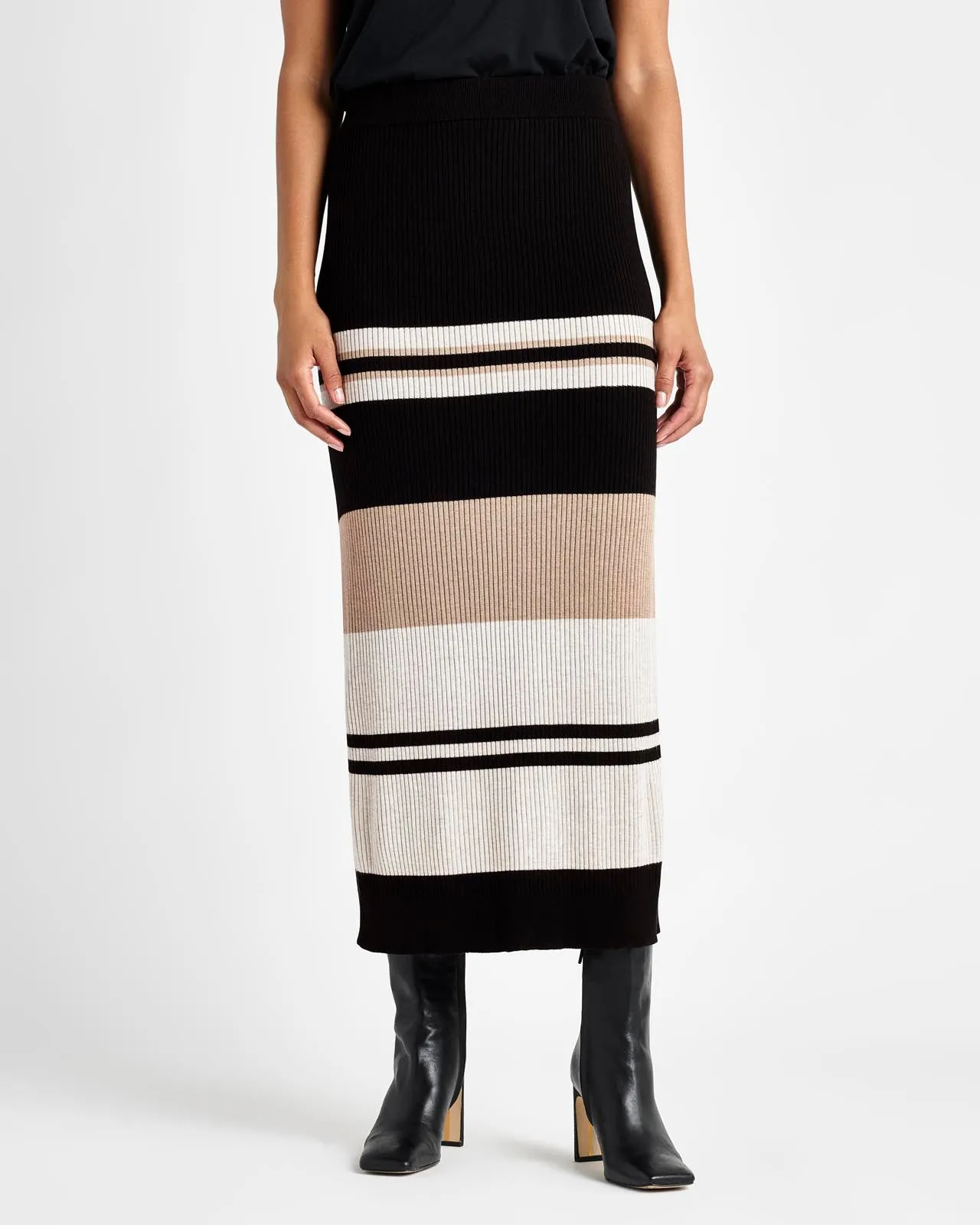 Georgie Rib Stripe Skirt