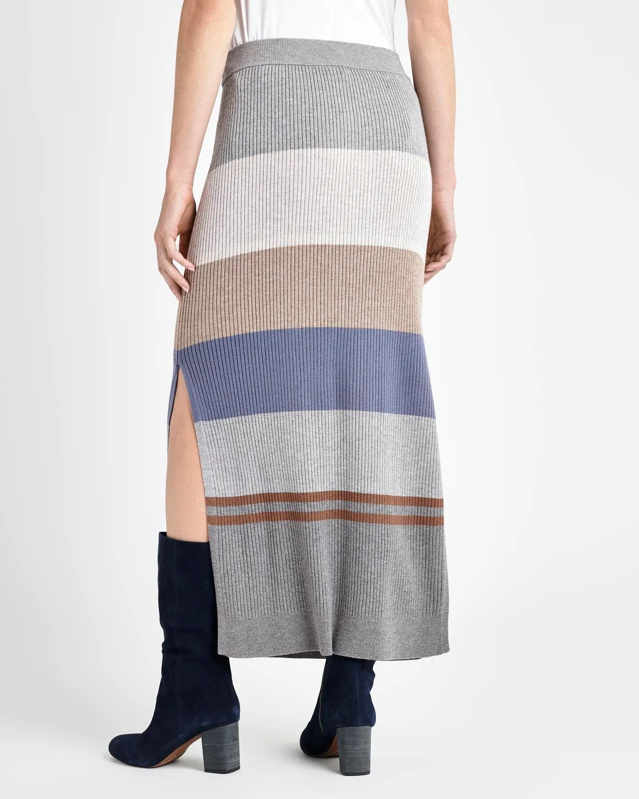 Georgie Rib Stripe Skirt