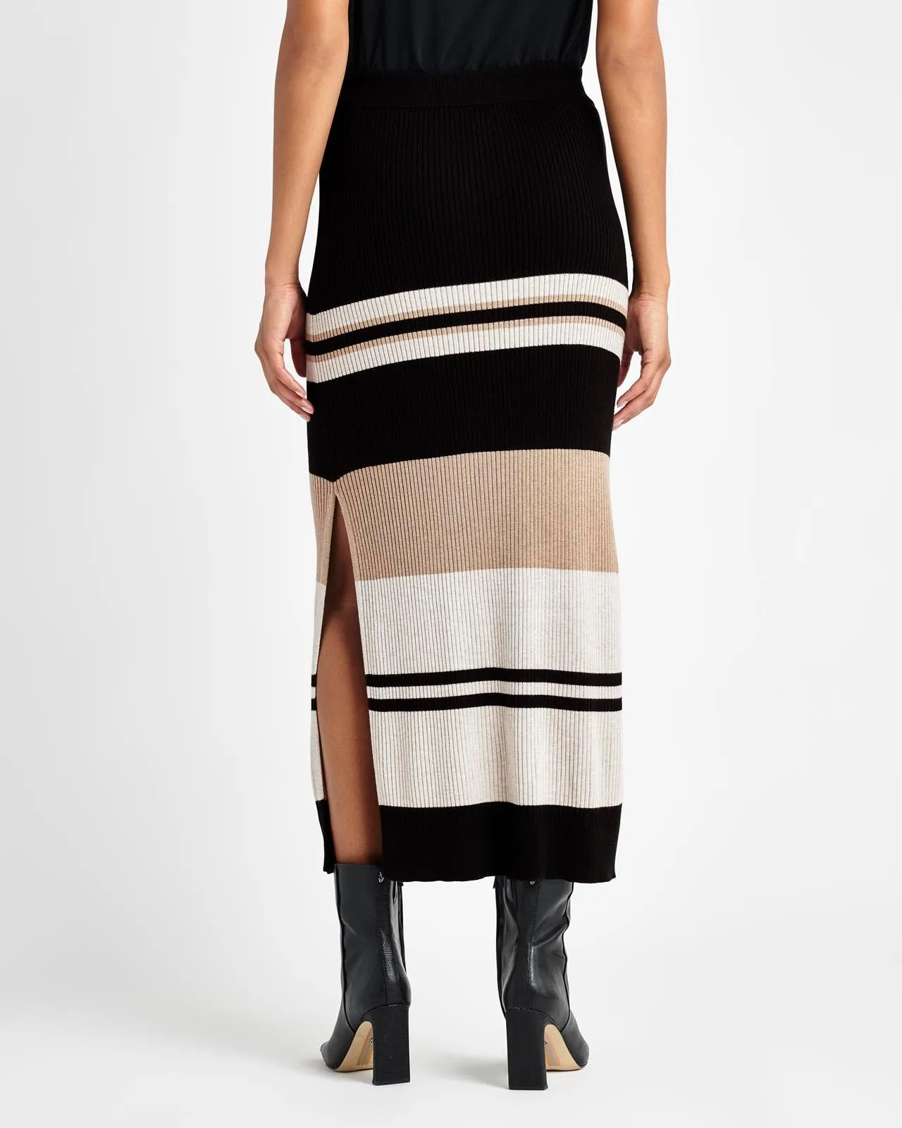 Georgie Rib Stripe Skirt