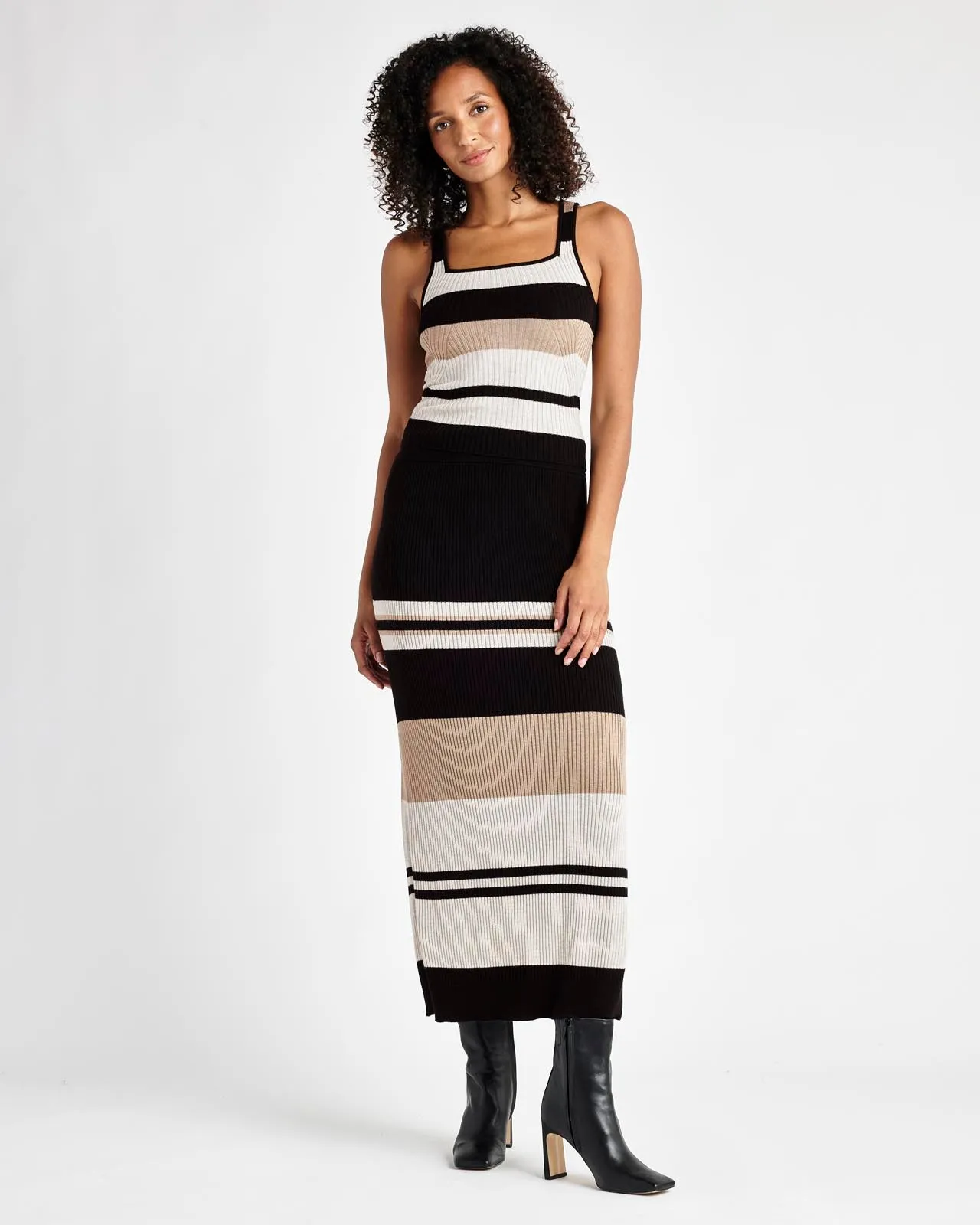 Georgie Rib Stripe Skirt