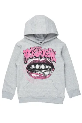 Girls Rosie Grey Graphic Hoodie