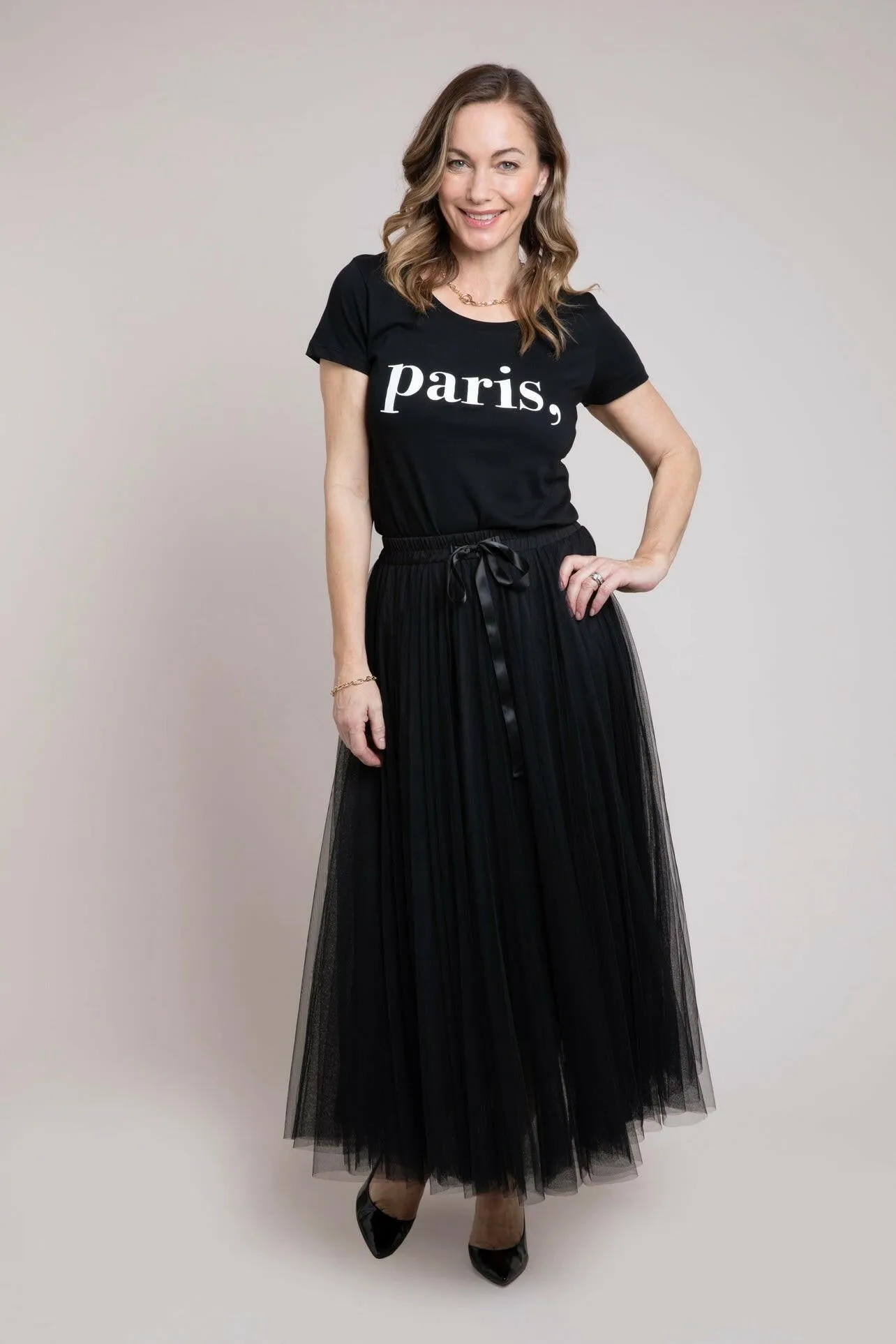 Grace Tulle Skirt | Black