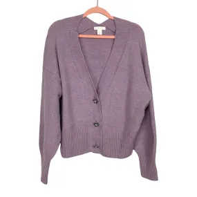 H&M Purple Wool Blend V-Neck Cardigan- Size M (sold out online)