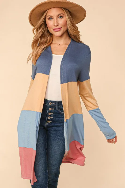 How It Feels Cardigan - Rose/Denim