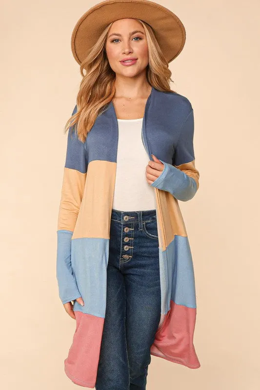 How It Feels Cardigan - Rose/Denim