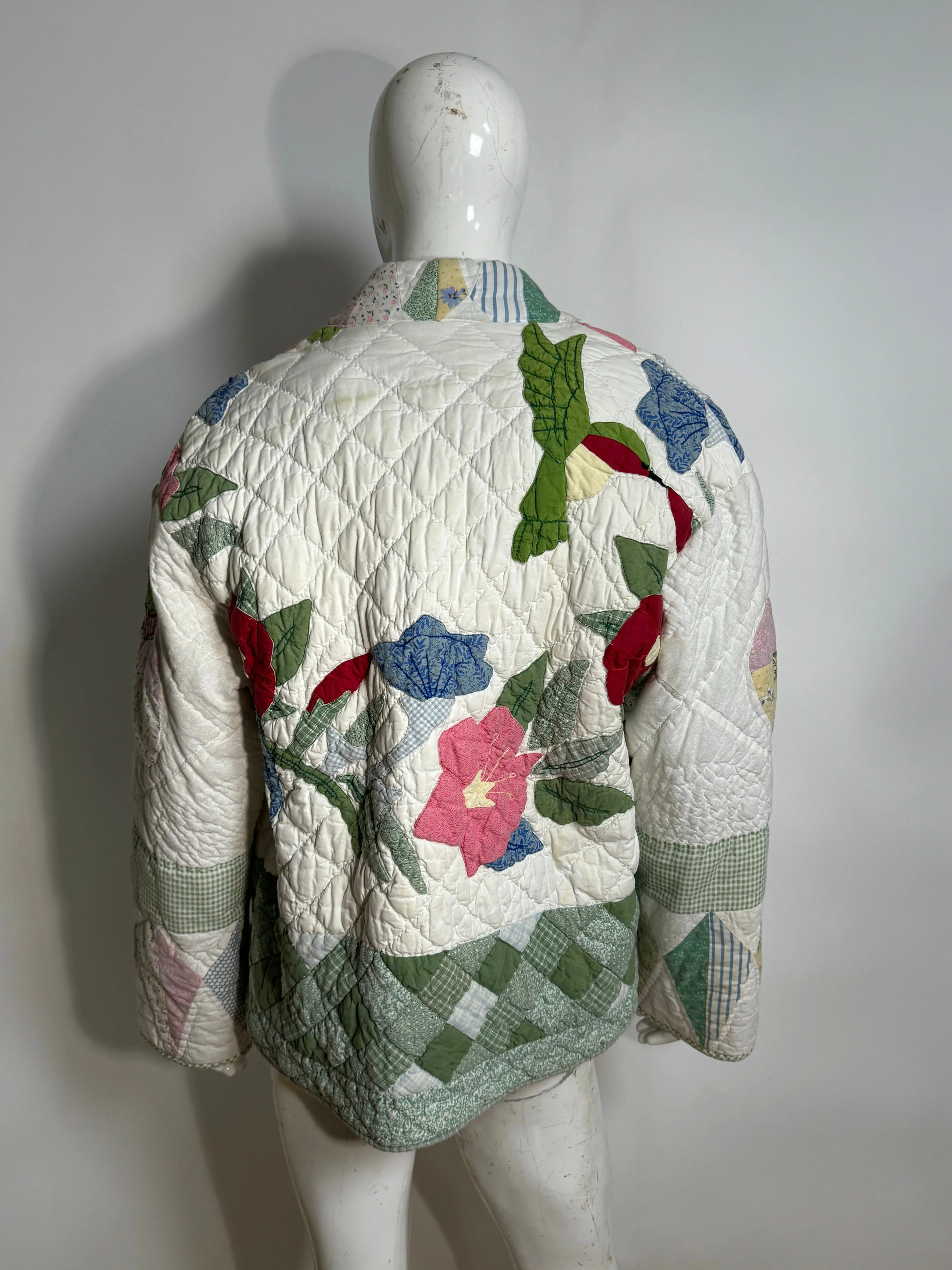 “Hummingbird Love” Quilted Cardigan