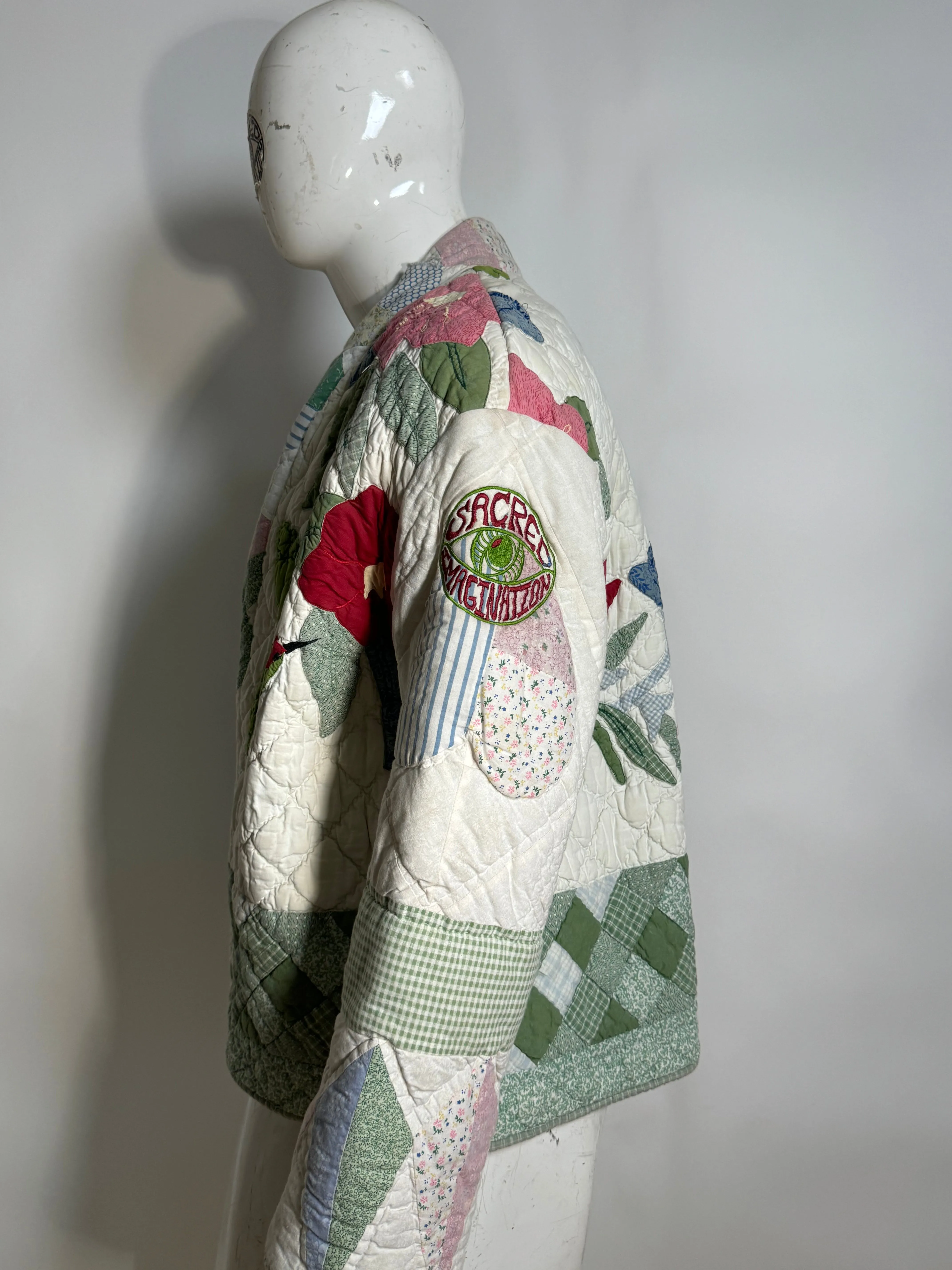 “Hummingbird Love” Quilted Cardigan