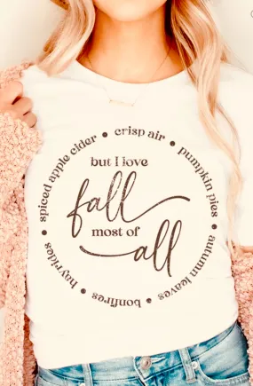 I Love Fall Graphic Tee