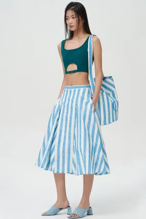 IRIS BEACH STRIPE SKIRT