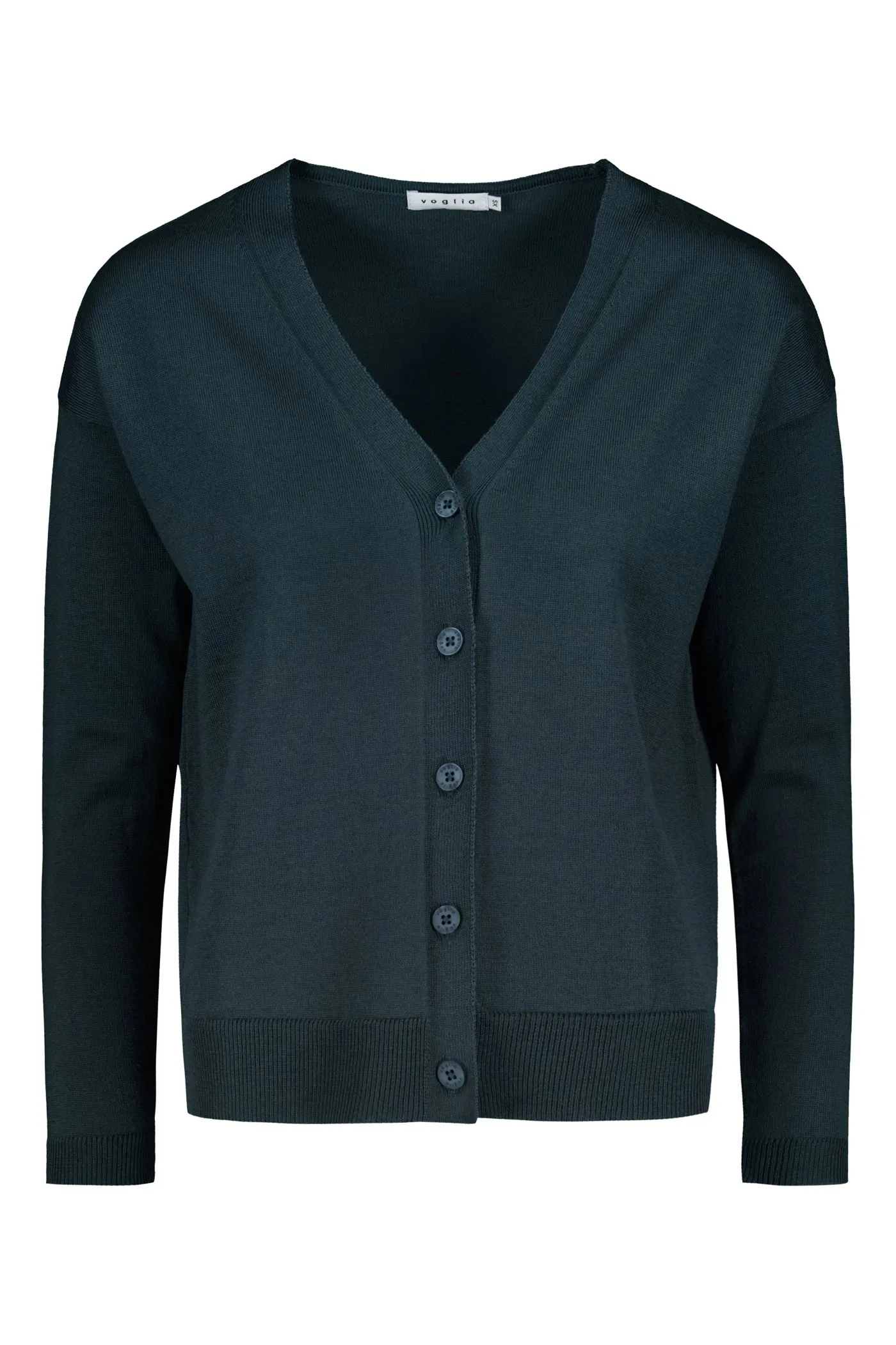 Kalea Merino Wool Cardigan Silver Pine