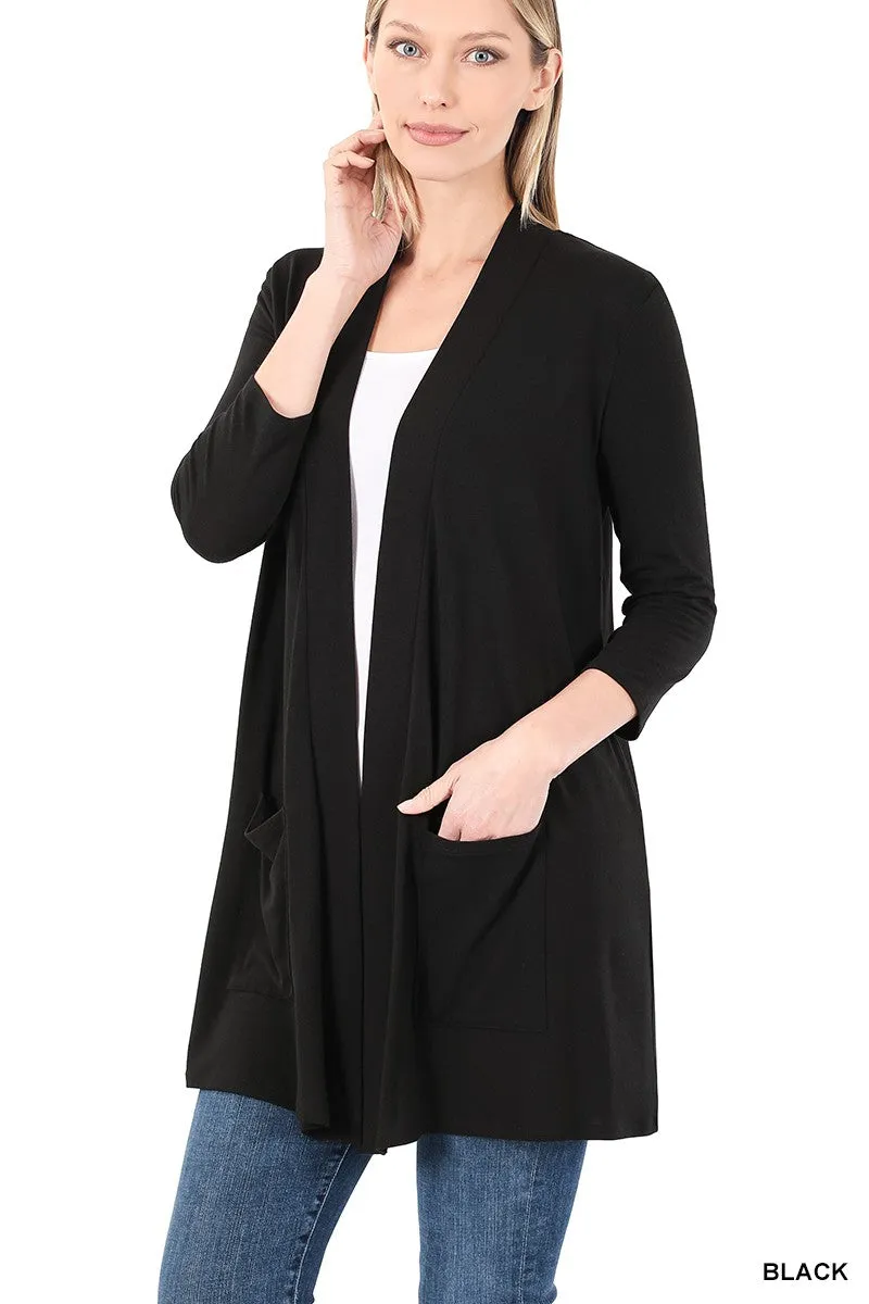 Keep On Going Cardigan - Black