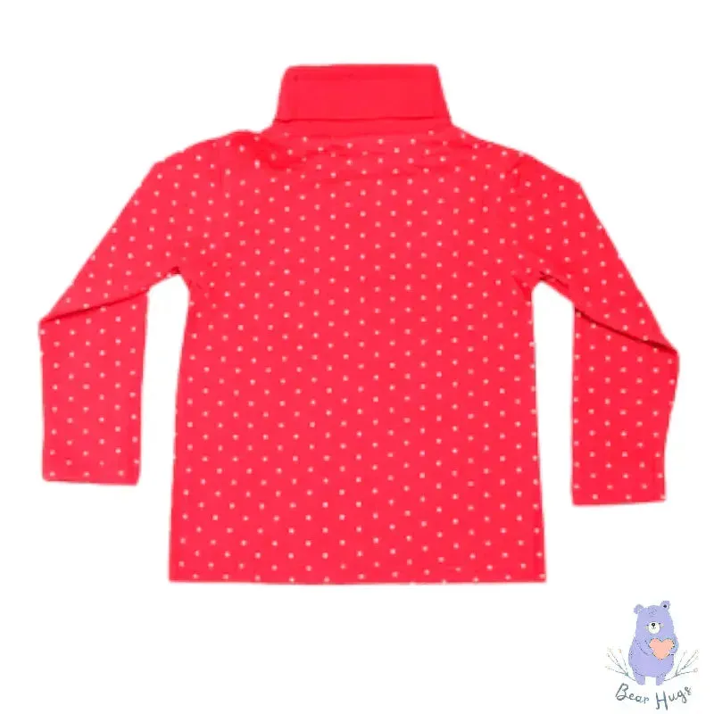 Kids Star Print Turtleneck T-shirt