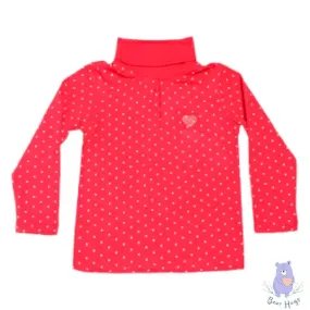 Kids Star Print Turtleneck T-shirt