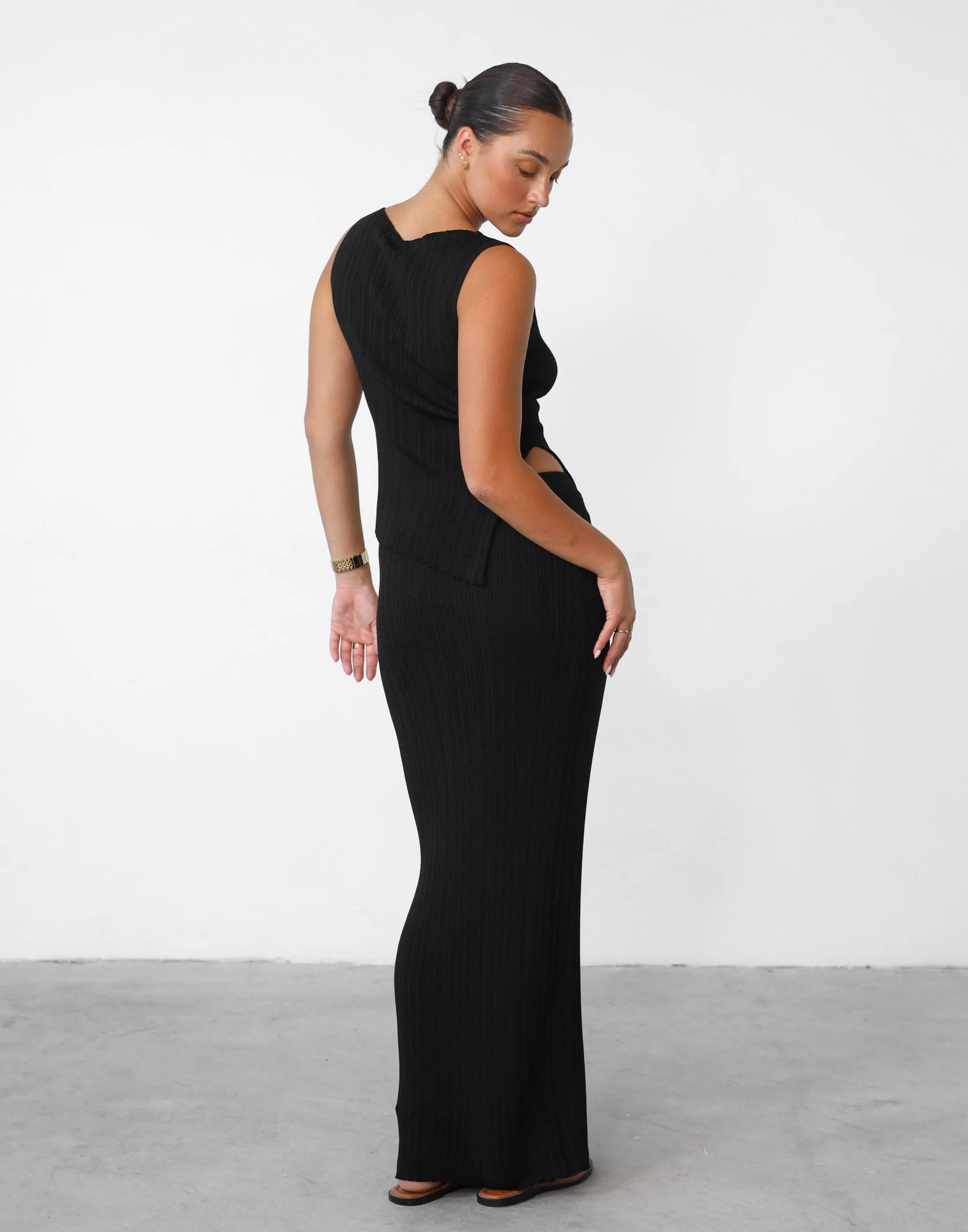 Kienna Maxi Skirt (Black)