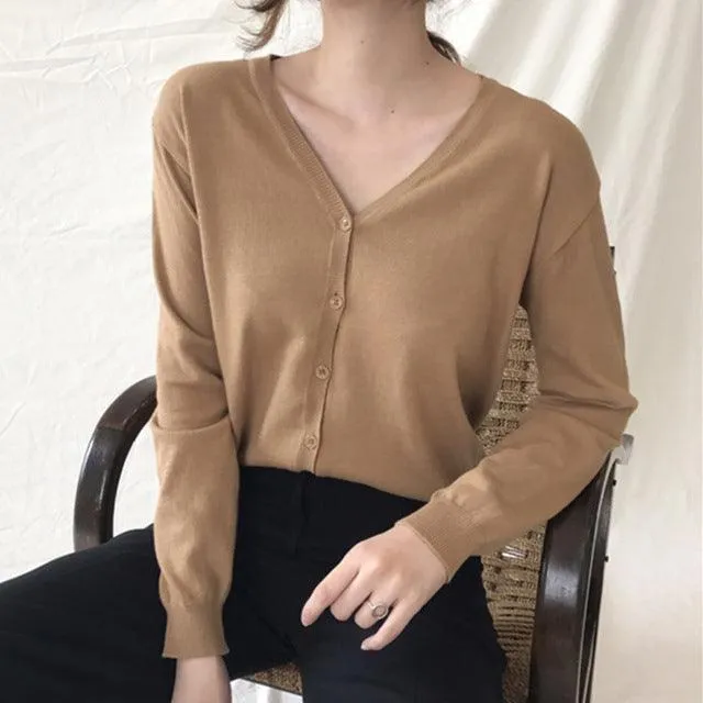 Knit Minimalist Elegant Slim Sweater Top