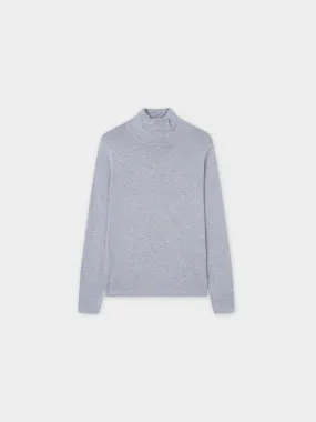 Knit Turtleneck-Light Grey