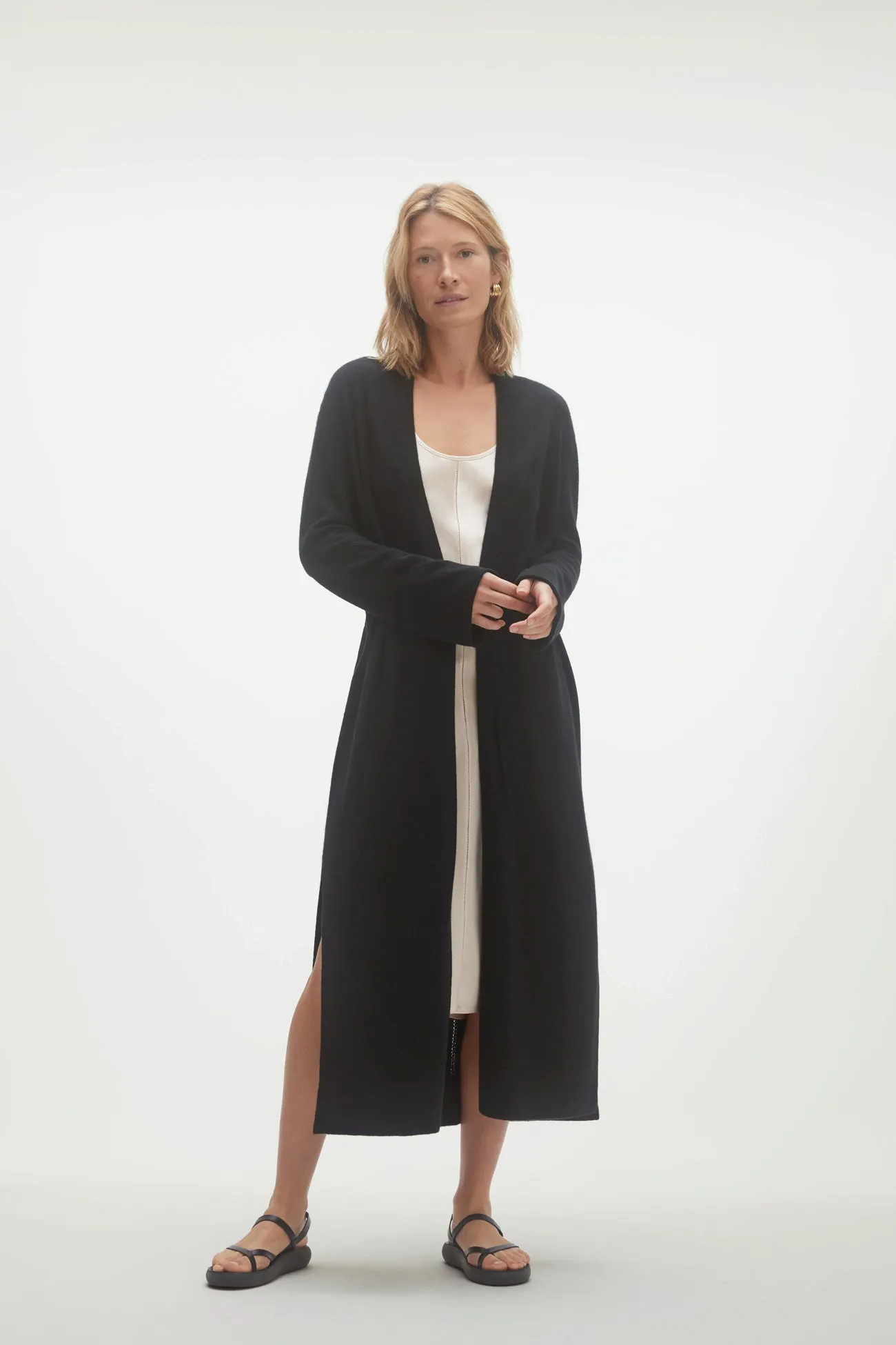 KYLA LONGLINE CASHMERE CARDIGAN