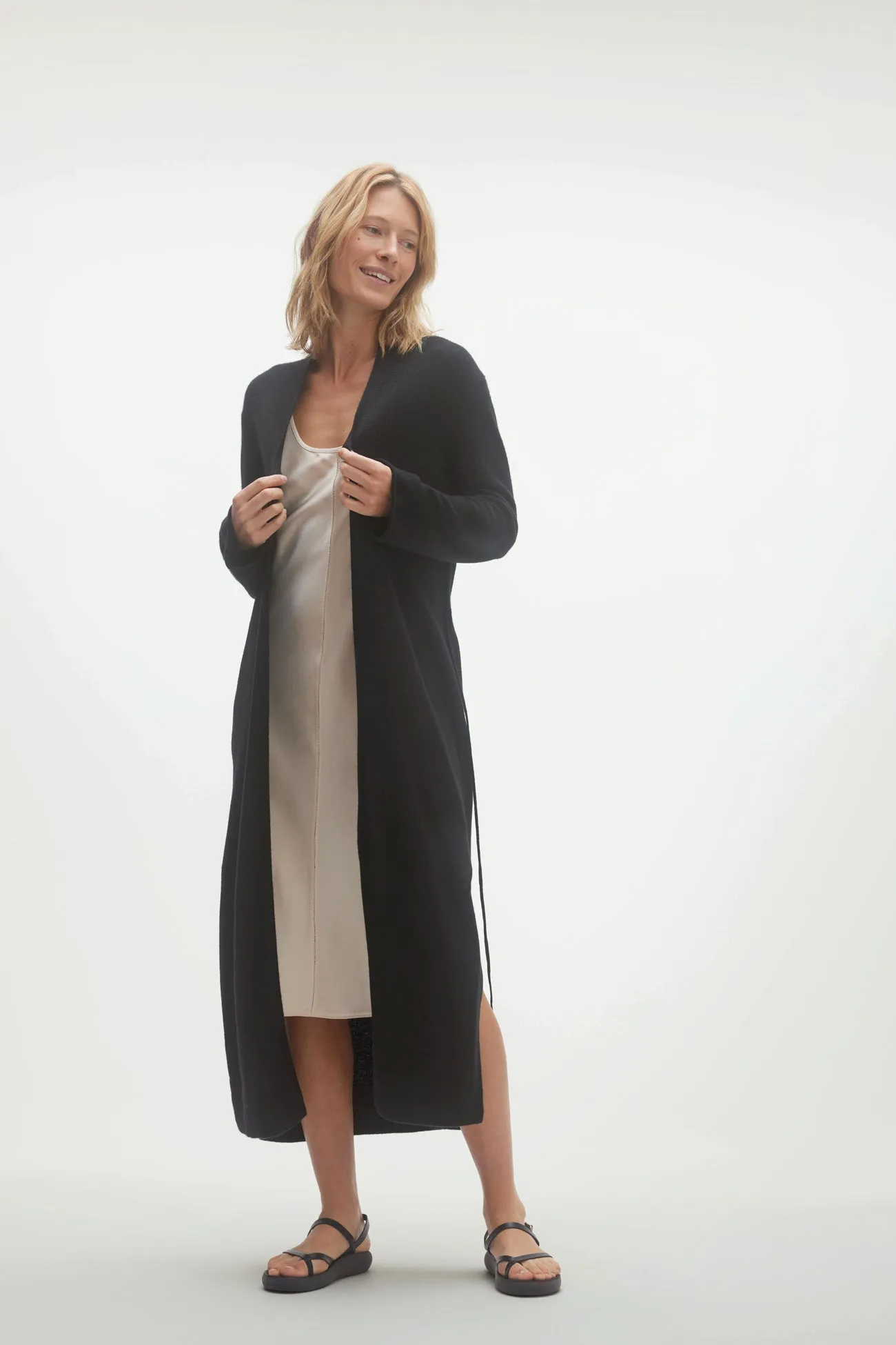 KYLA LONGLINE CASHMERE CARDIGAN