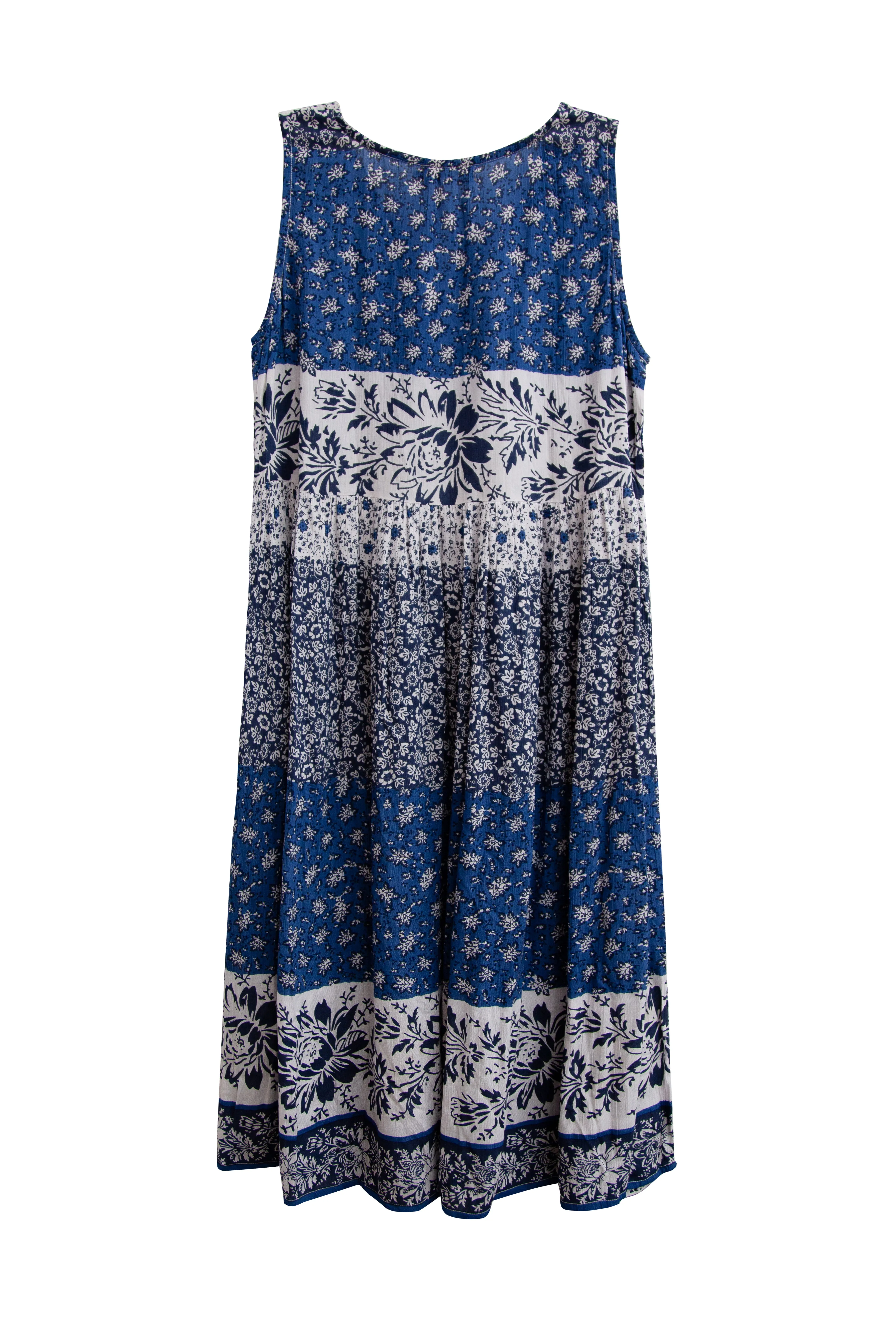 La Cera Plus Size Tiered Print Sundress