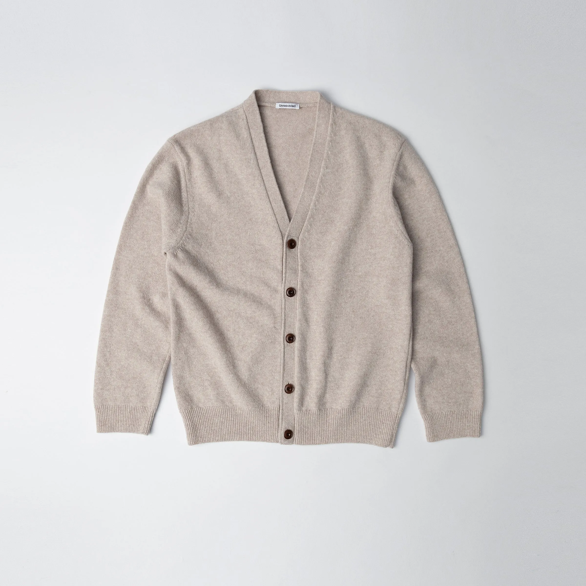 Lambswool Cardigan - Sand - Final Sale