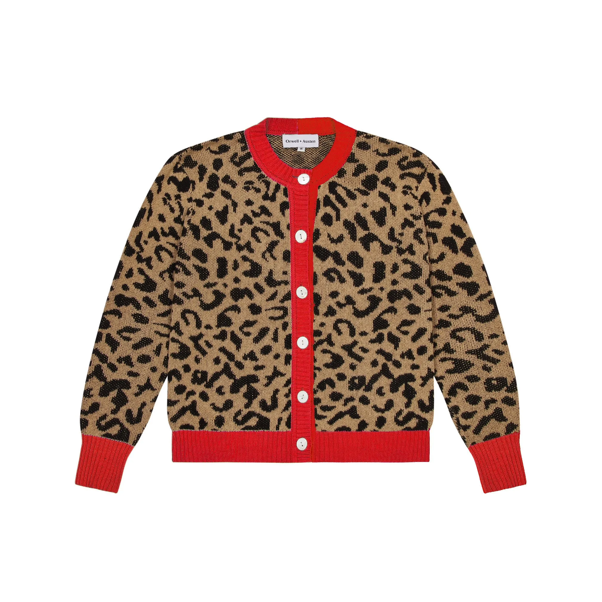 Leopard Print Cotton Cardigan - PRE ORDER