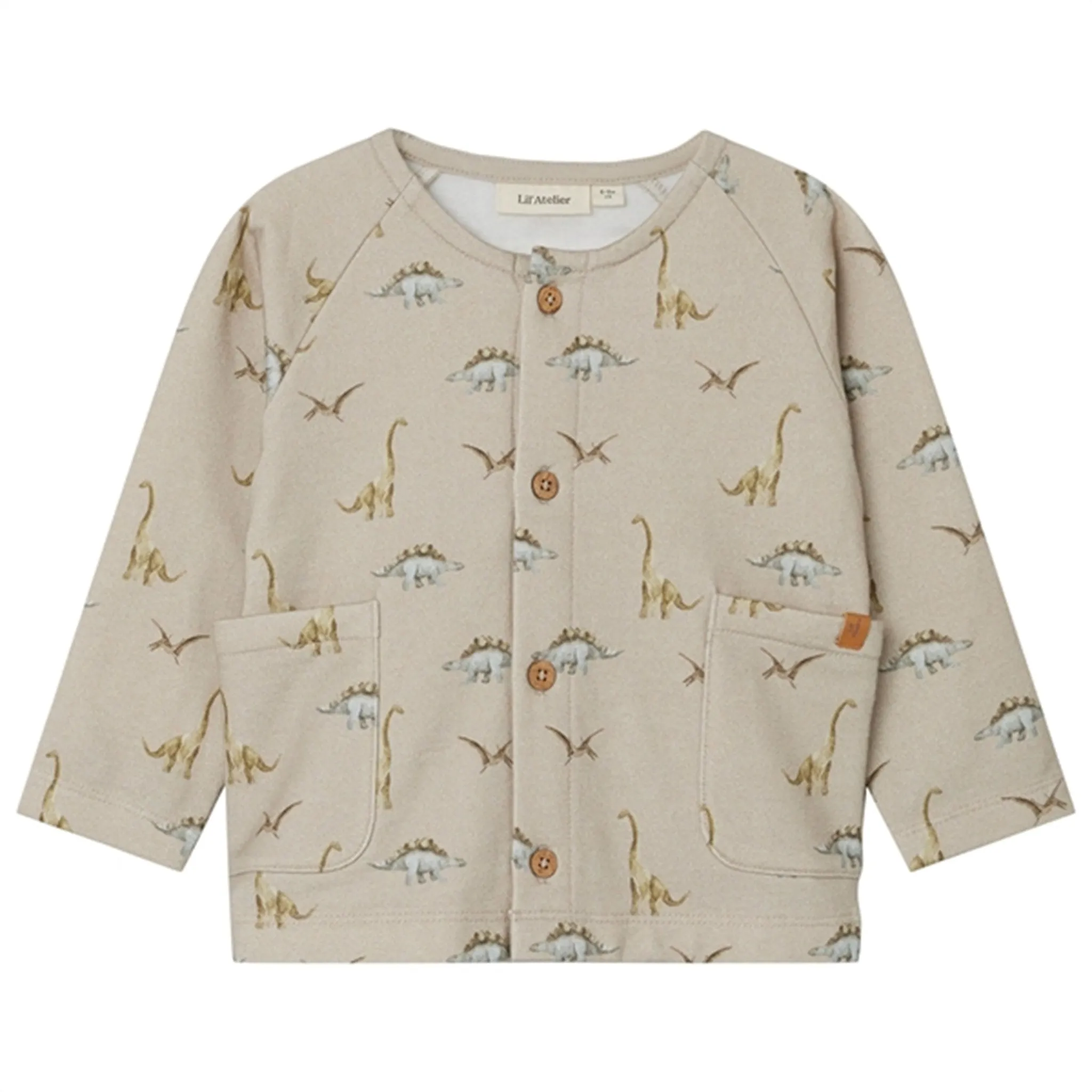 Lil'Atelier Silver Lining Dino Bibo Sweat Cardigan