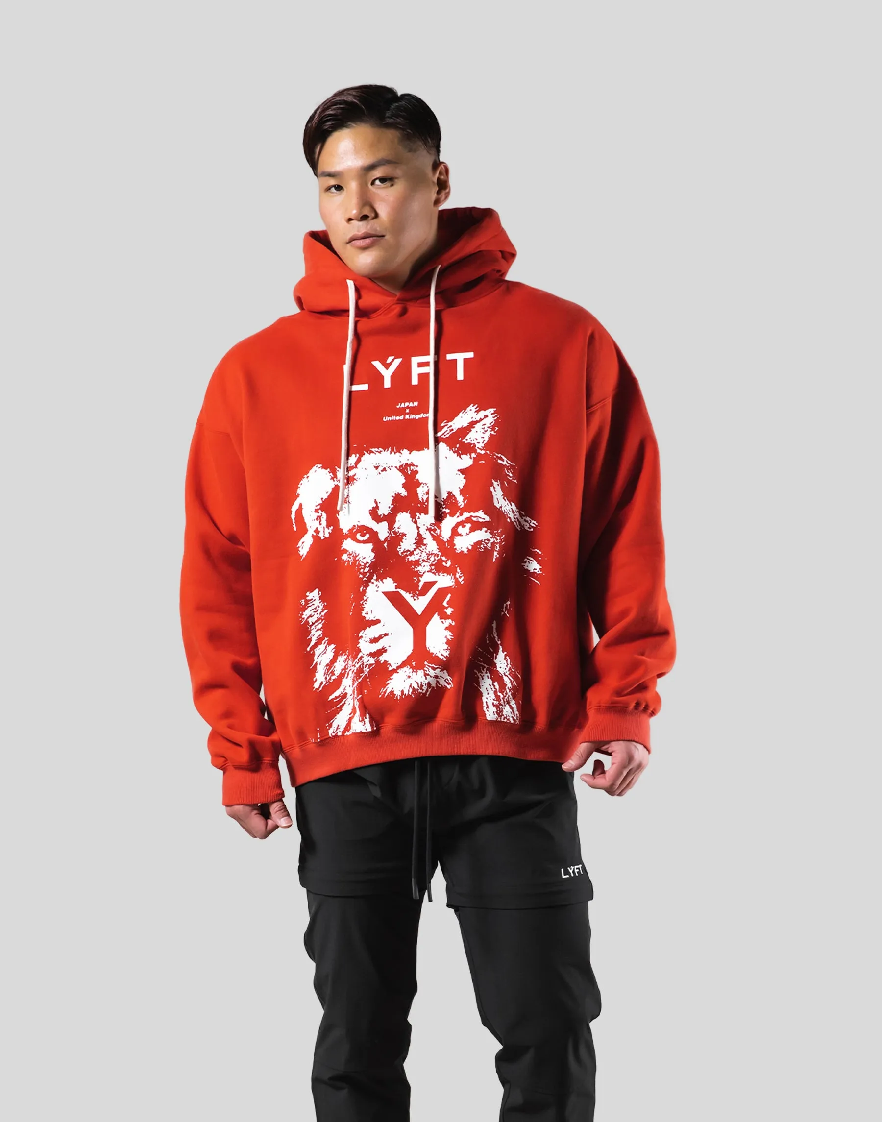 Lion Pullover Hoodie - Orange