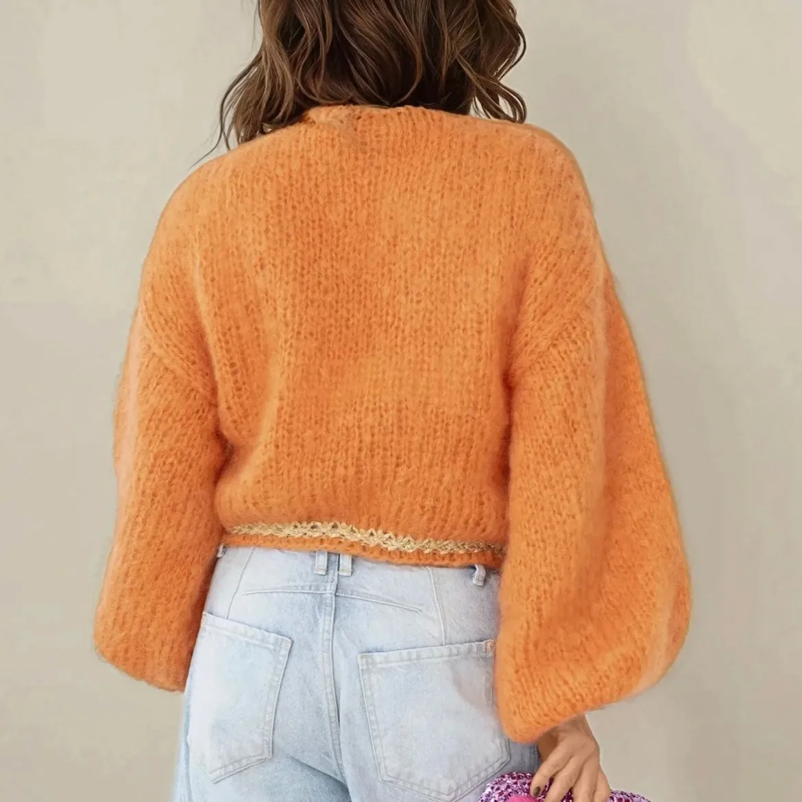 Lizzie Cardigan - Light Orange