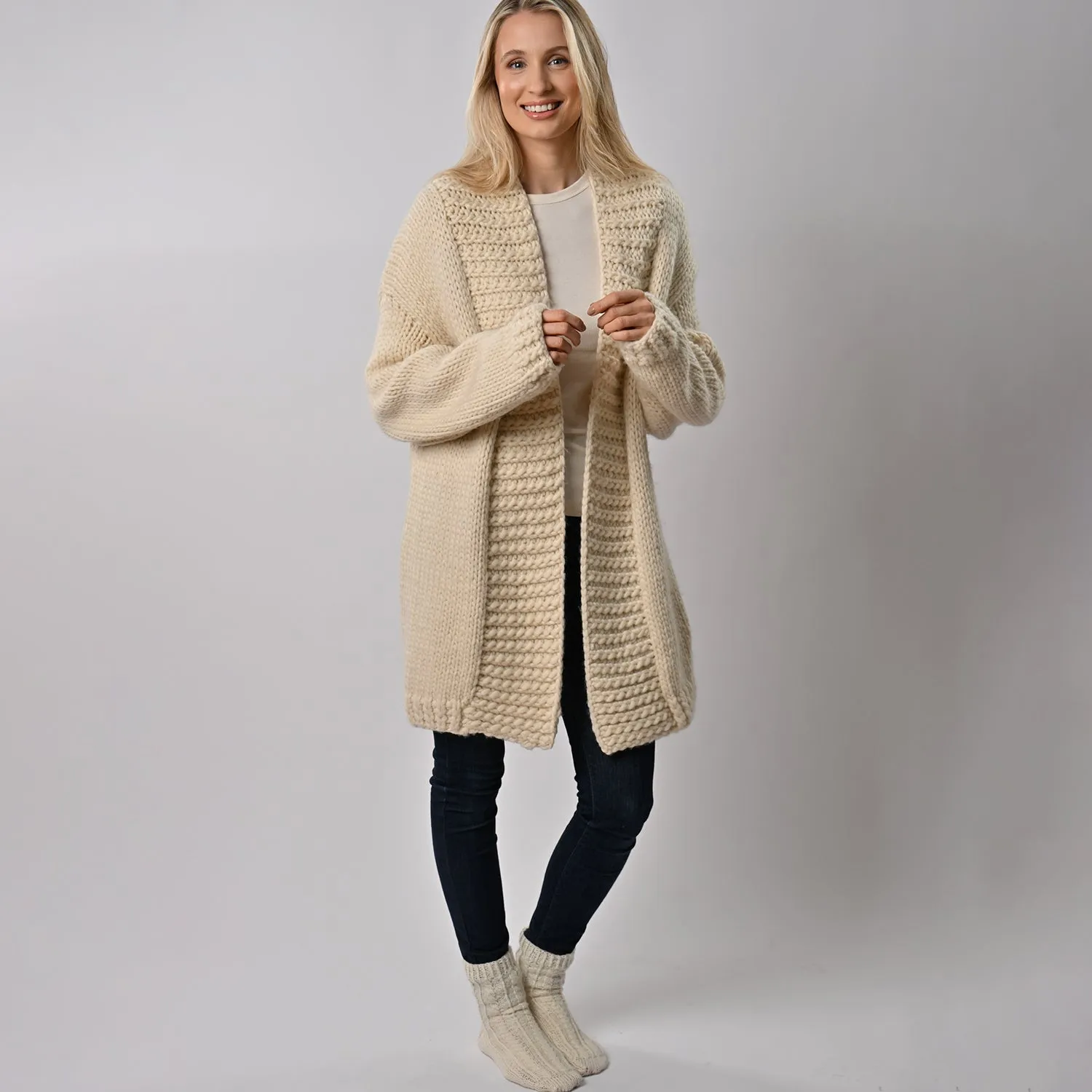 Long Cardigan Knitting Kit