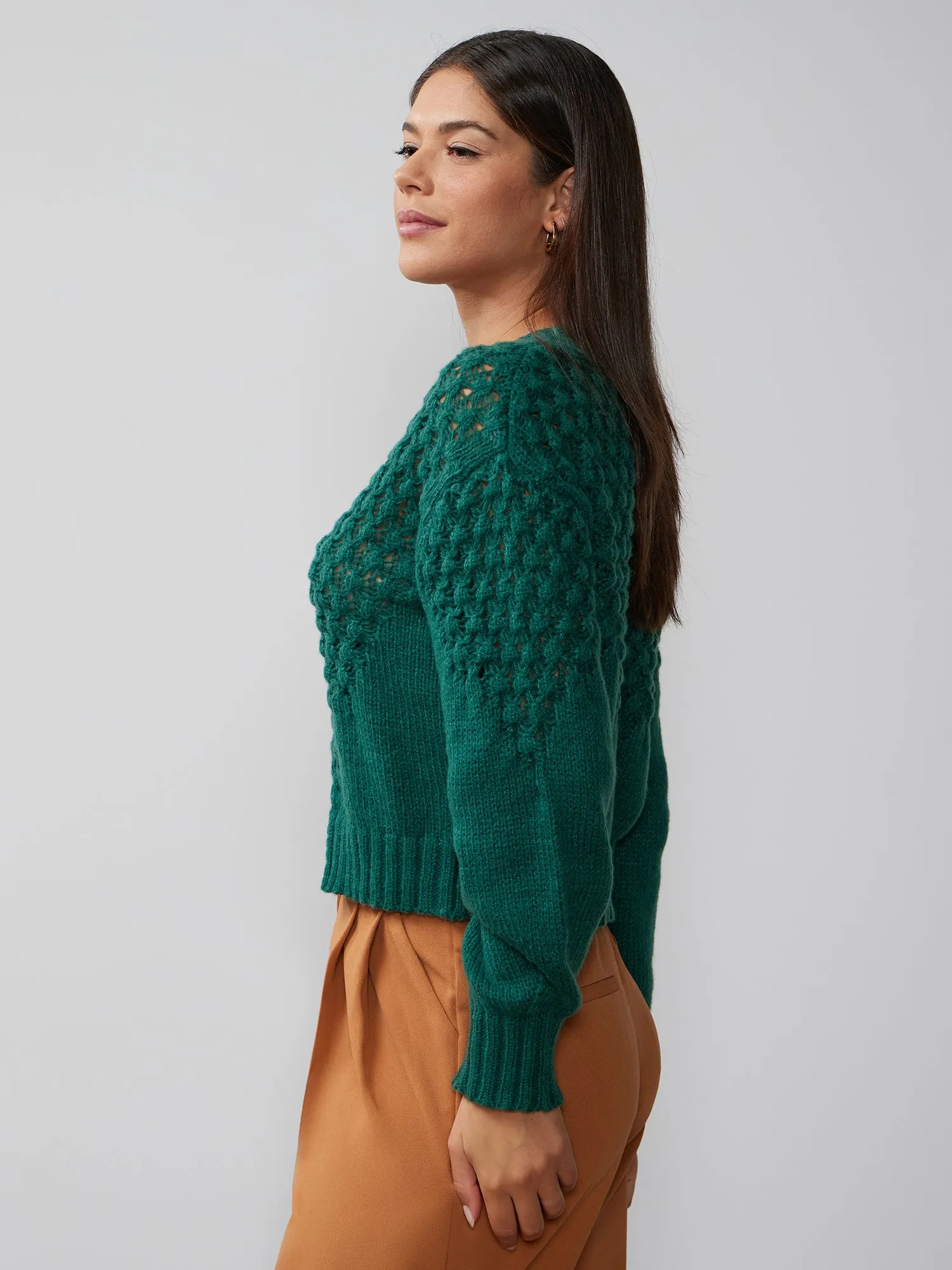 Long Sleeve Mix Stitch Cardigan