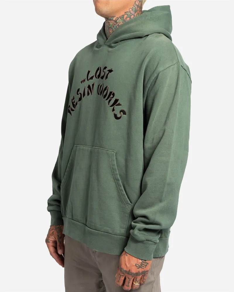 Lost Legacy Heavy Hooded Sweatshirt-Dark Sage